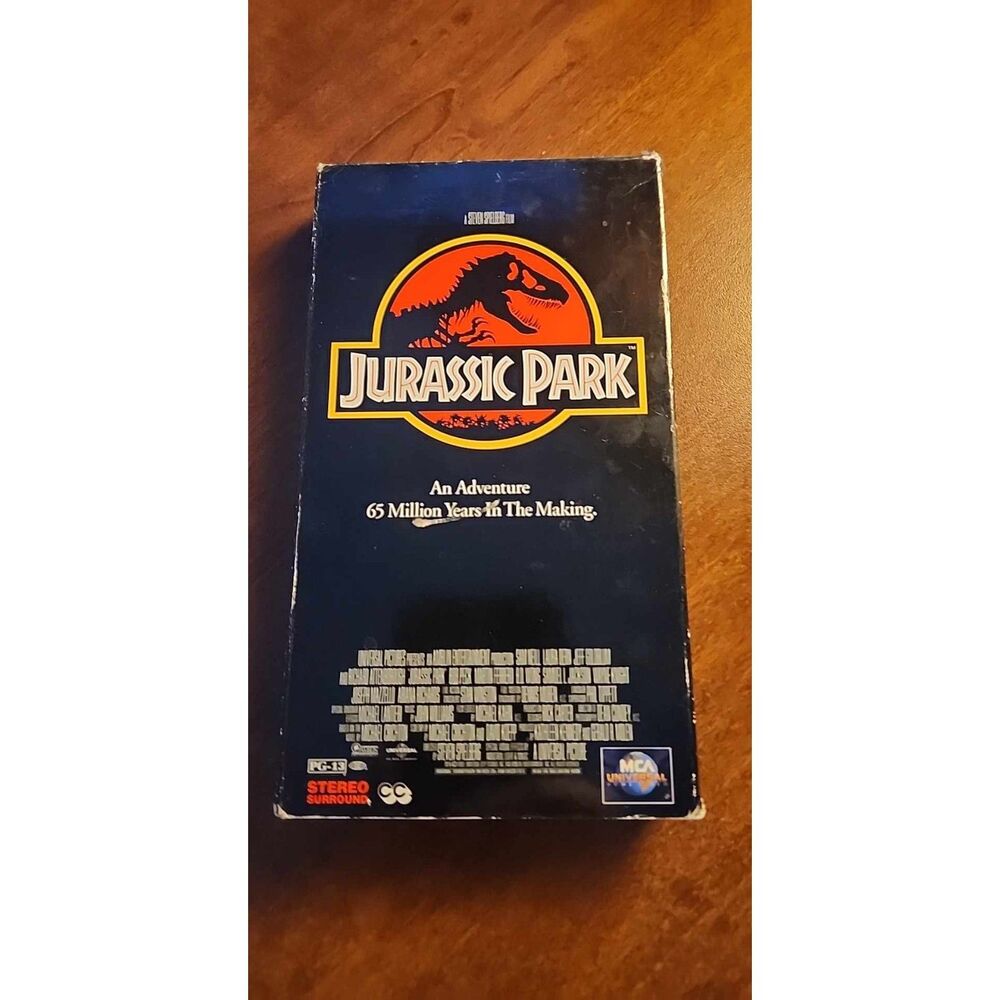 Jurassic Park All Black VHS Tape Copy Nostalgia